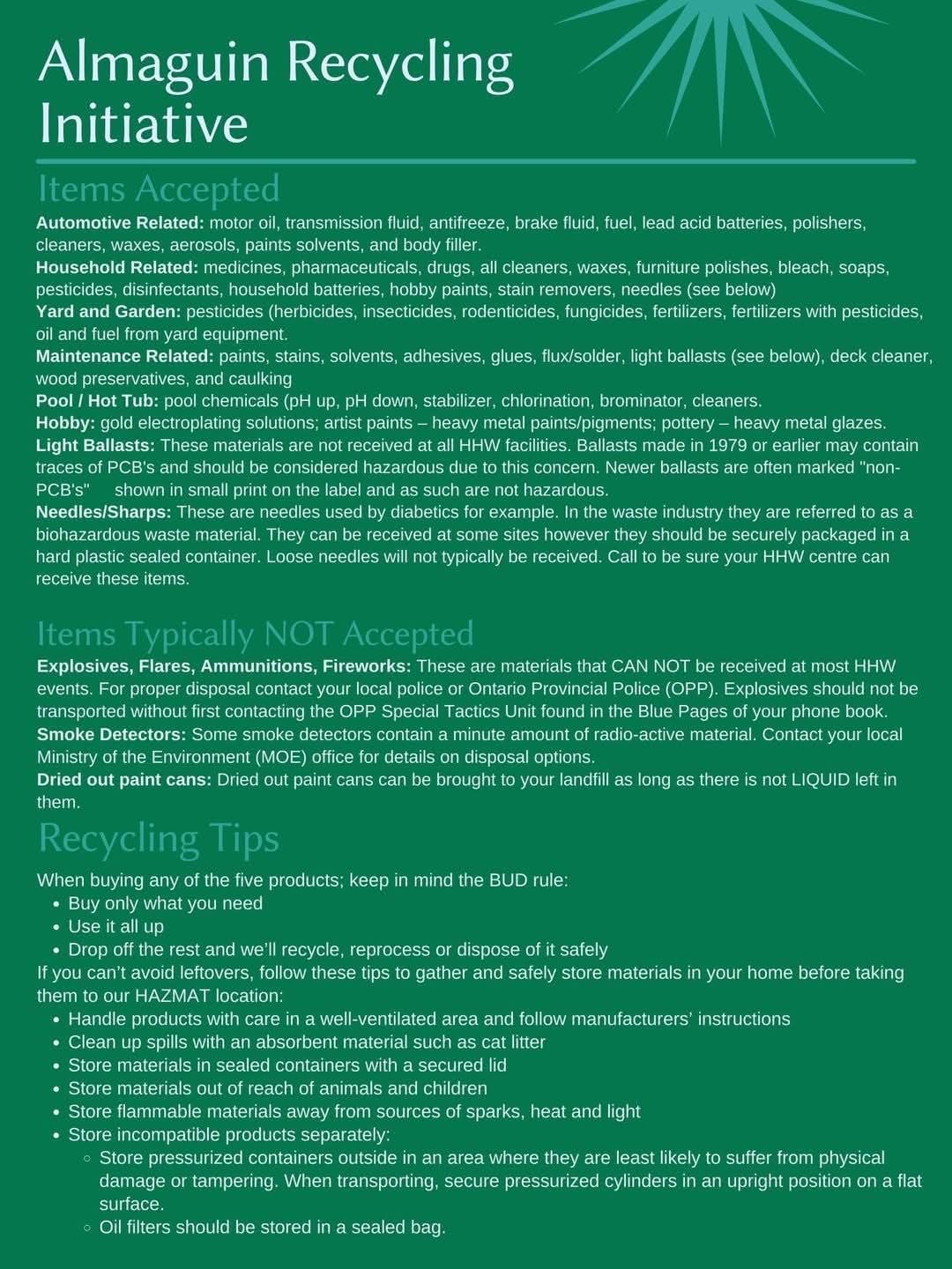 ARI Items Accepted